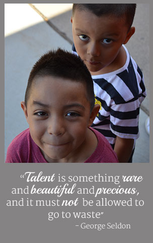 Talent is something rare and beautiful and precious, and it must not be allowed to go to waste. - George Seldon